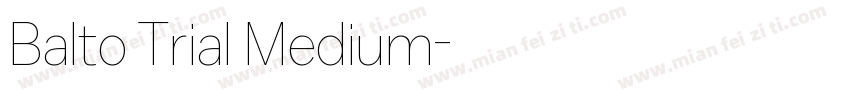 Balto Trial Medium字体转换